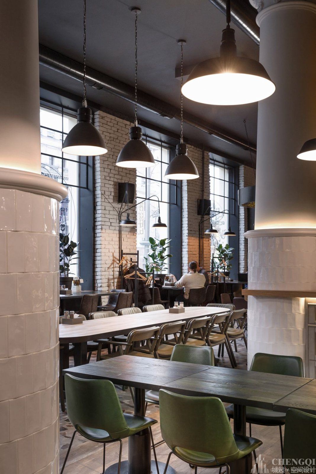 牛排店装饰布局图,牛排店装饰案例图