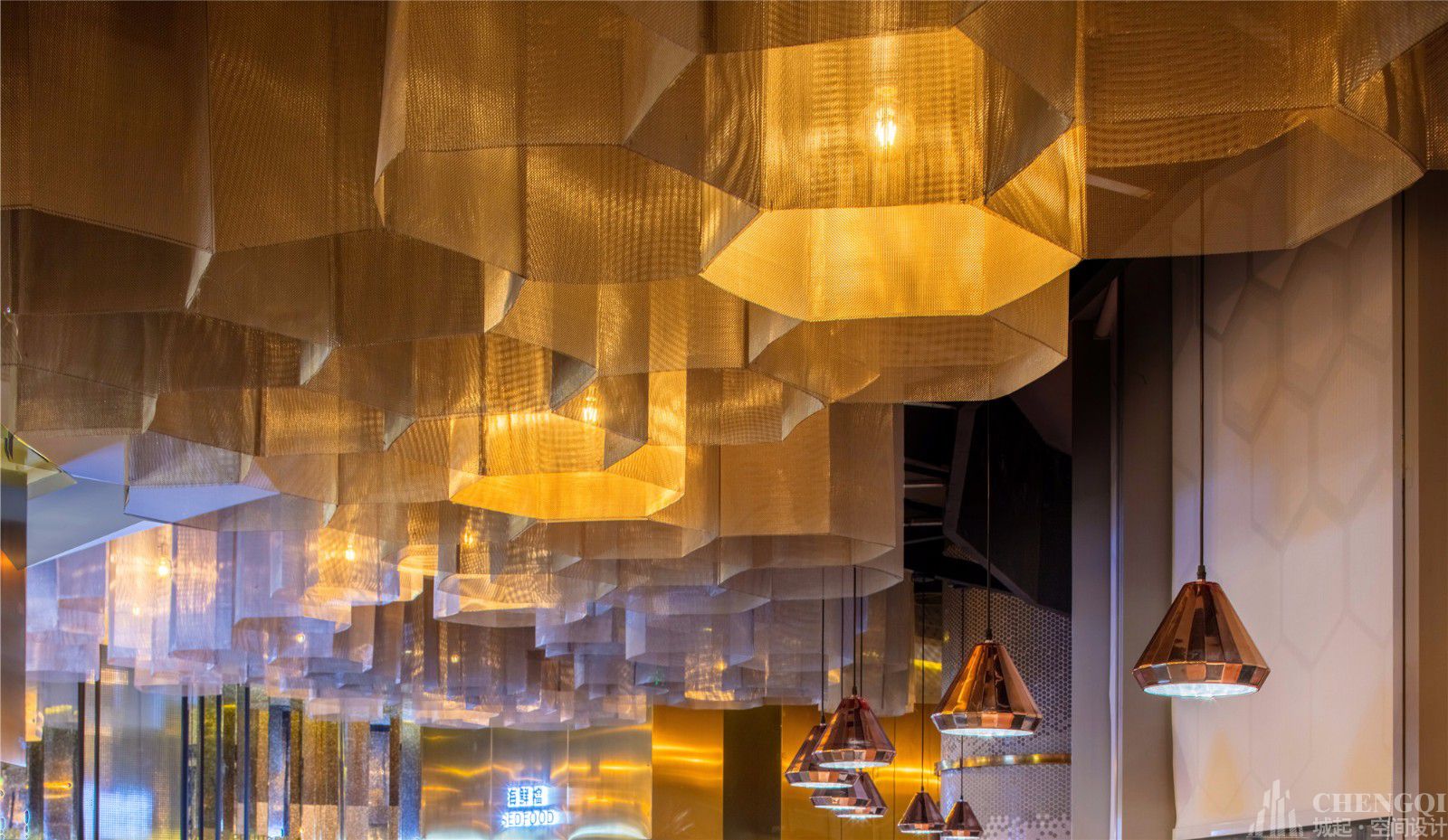 自助餐厅设计案例图,自助餐厅设计效果图