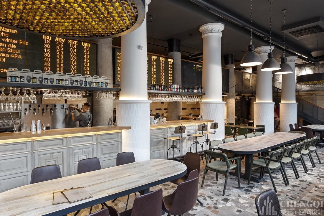 牛排店空间设计实景图,牛排店空间设计布局图