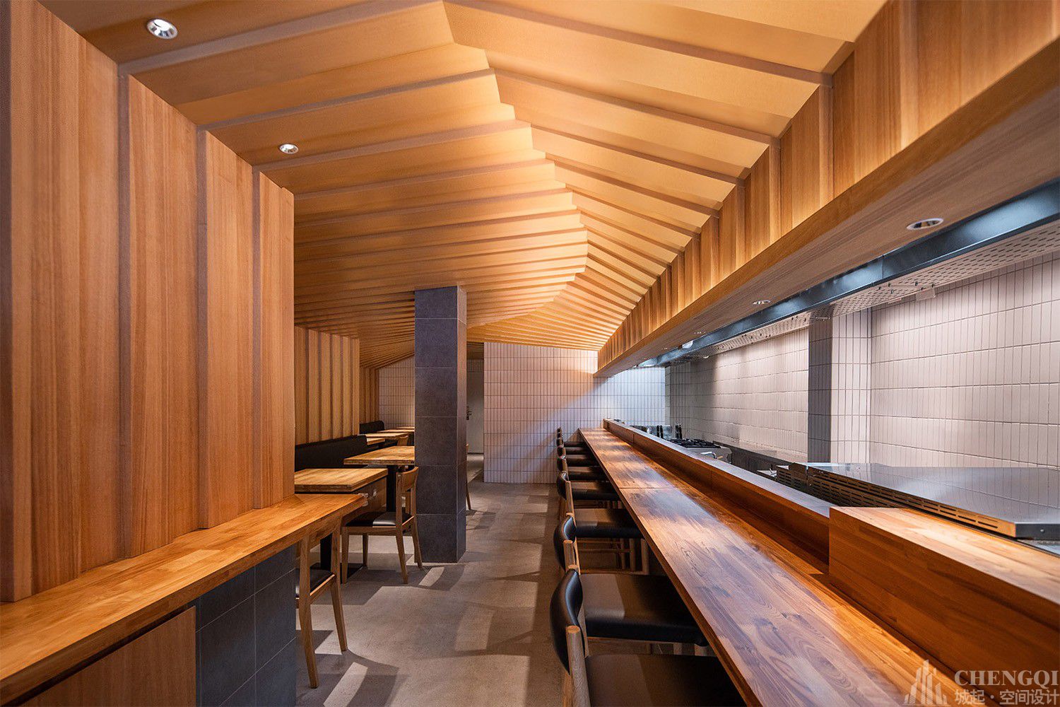 料理店装修设计实景图,料理店装修设计布局图