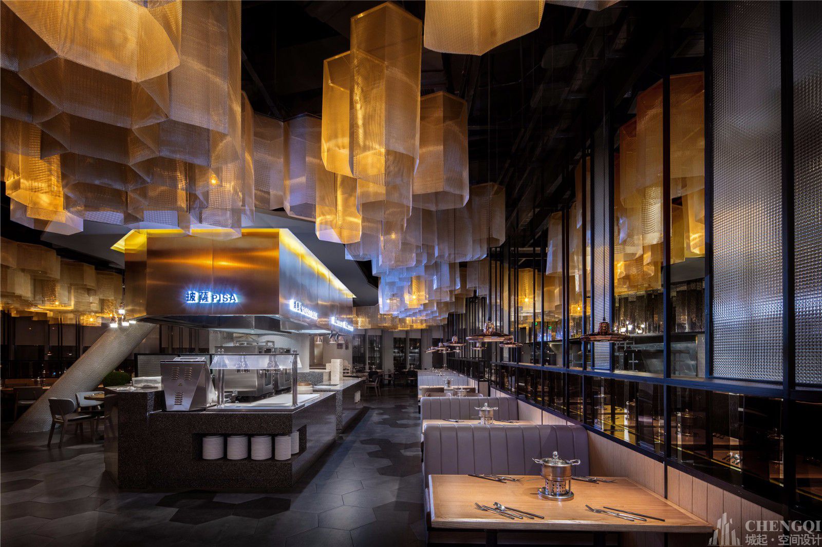 自助餐厅装修设计案例图,自助餐厅装修设计效果图