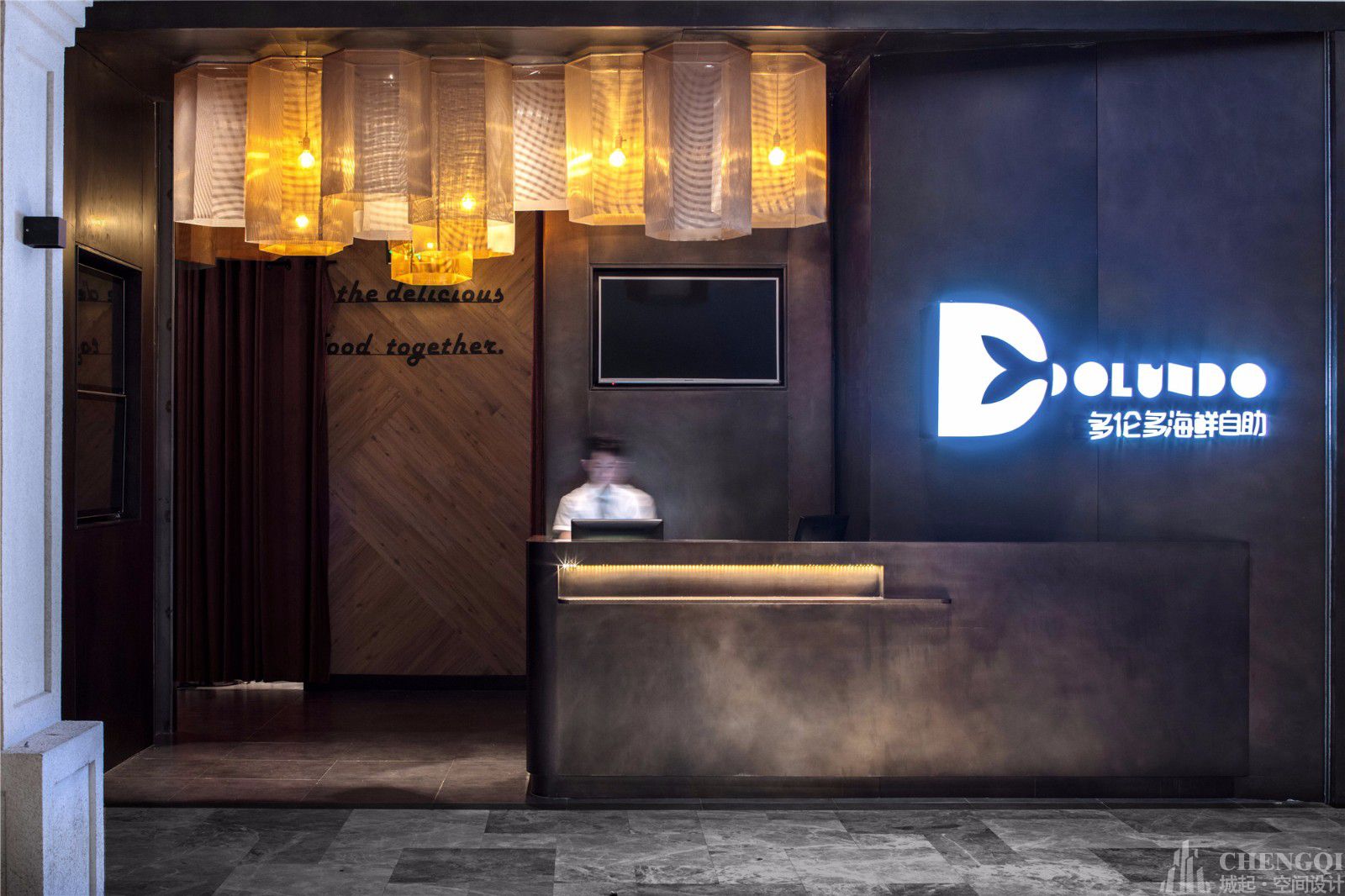 五月罗马海鲜自助餐厅,自助餐厅装修设计图片