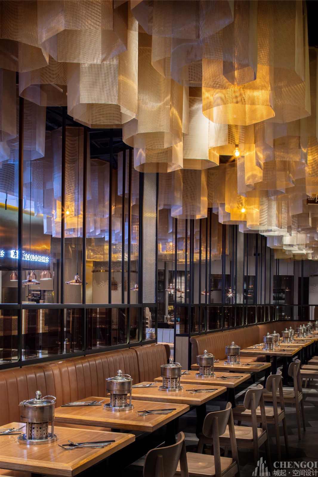 自助餐厅装修实景图,自助餐厅装修布局图