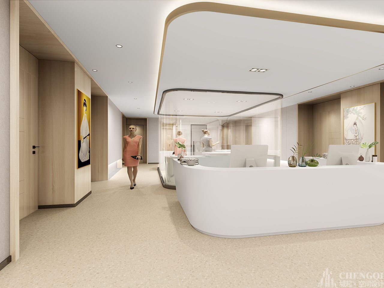 月子会所装饰案例图,月子会所装饰图片