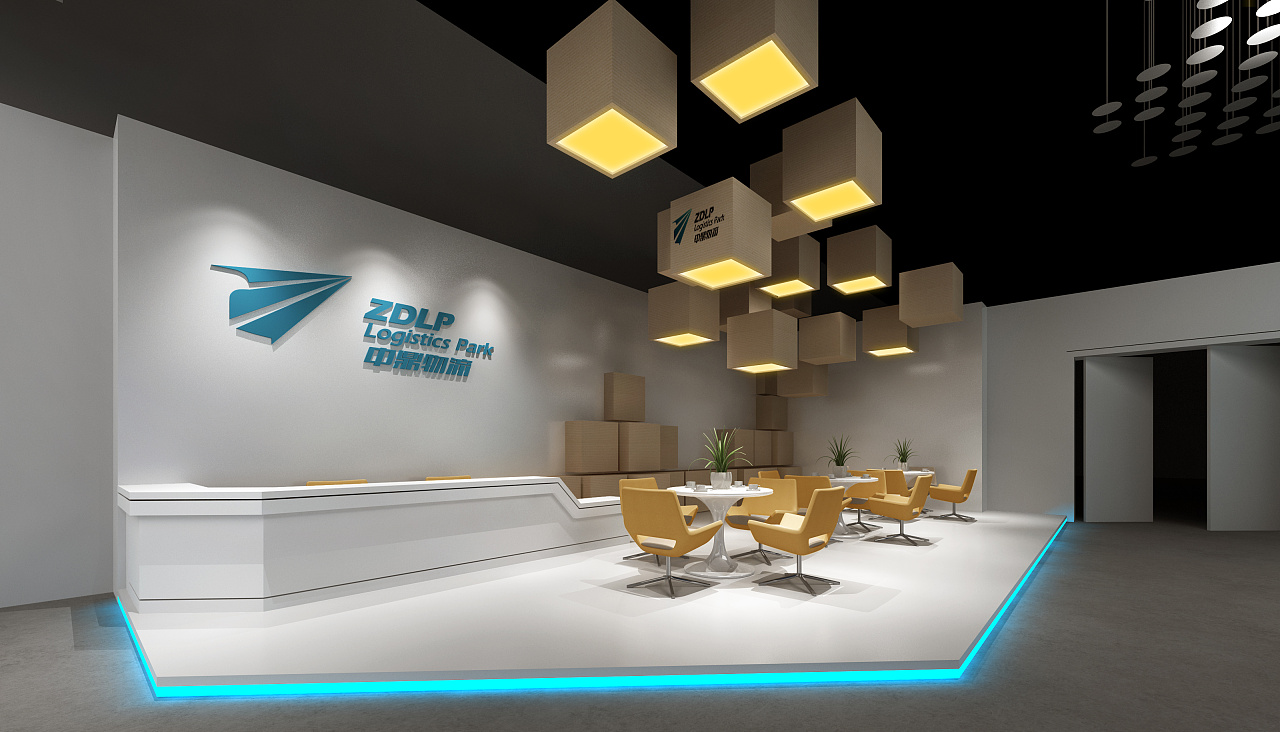 简约风展厅装饰设计效果图,简约风展厅装饰设计