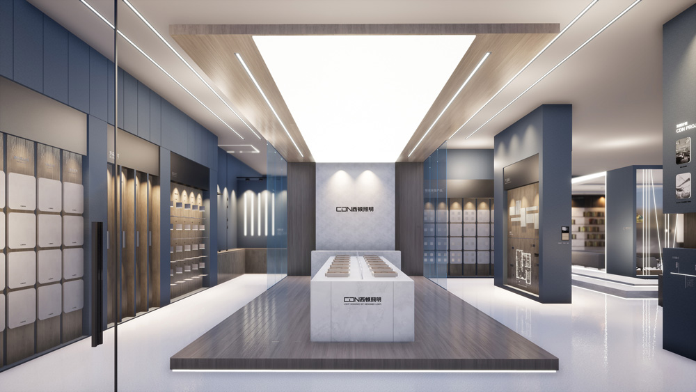 现代时尚风展厅装饰案例图,时尚风展厅案例图