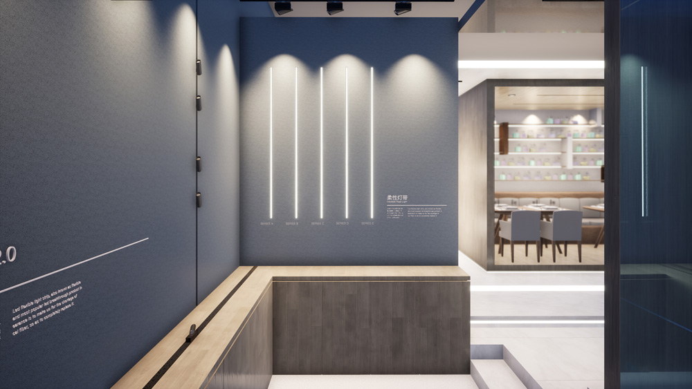 产品展厅装饰效果图,产品展厅设计案例图