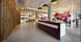 现代公司前台设计装修效果图大全
