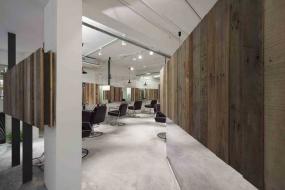 田园风格美发店设计装修效果图