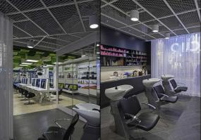 美发店实木地板贴图效果