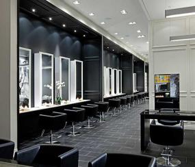 时尚风格现代美发店设计图