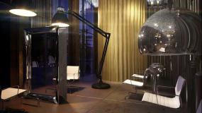 美发店简单射灯装修效果图片