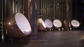 美发店简单壁灯装修效果图片