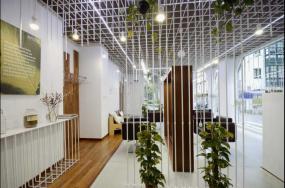 美发店装修天花吊顶灯效果图