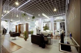 现代时尚风格美发店灯装修设计