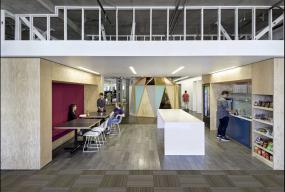 公司木质装饰装修效果图片之背景墙