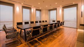 欧式会议室木吊顶装修效果图