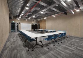 最新简约会议室集成吊顶效果图片