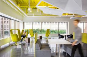 时尚办公室室内隔断设计图片