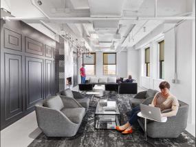 科技公司办公室装饰室内效果图