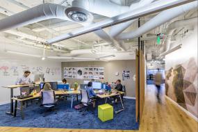 生物科技公司办公室最新室内装修实景图