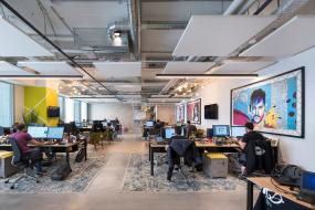 互联网公司办公室装饰图片