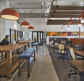 电影公司办公室室内外装修效果图