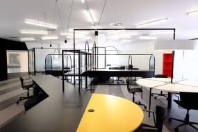 服装公司办公室室内外装修效果图