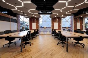 简单办公室装修实景图图片大全