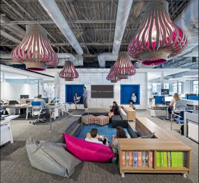 简单办公室装修室内装饰设计效果图