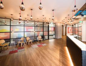 IT公司前台装潢设计图