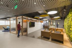 IT公司前台装修实景图图片