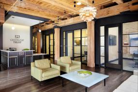 IT公司前台装修设计效果图片