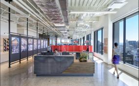 IT公司前台装潢效果图片