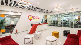 IT公司前台设计装修效果图