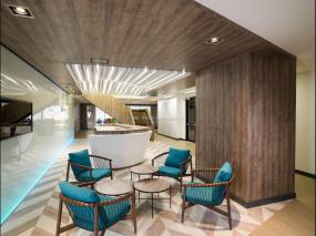 电子科技公司前台设计效果图片