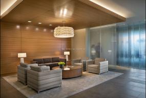 电子科技公司前台装饰装修效果图