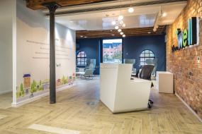 电子科技公司前台装修设计图片