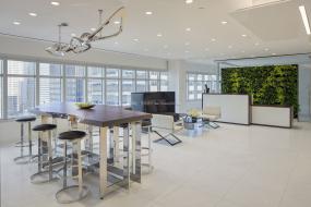 电子科技公司前台装饰装修效果图大全