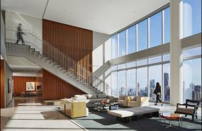 电子科技公司前台装潢效果图