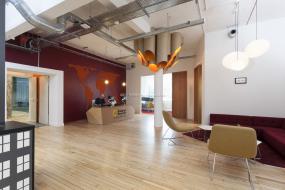 最新电子科技公司前台设计图片