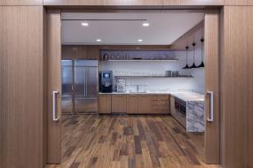 科技公司木地板装饰设计效果图片