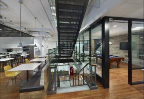 科技公司木地板装潢设计效果图片