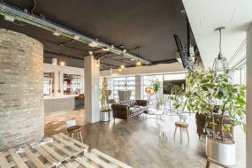 科技公司木地板装饰效果图