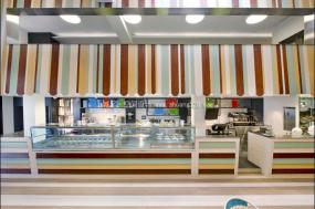 冰淇淋加盟店装修设计效果图