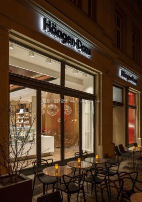 冰淇淋加盟店设计装修效果图