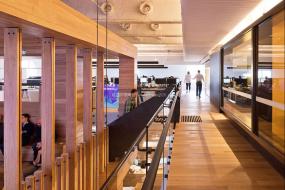 办公室强化木地板装饰设计效果图