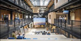 办公室强化木地板装饰效果图大全