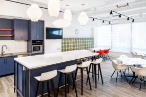 办公室复合木地板装修实景图图片大全