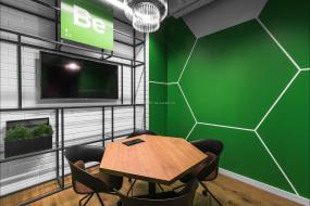 办公室强化复合木地板设计效果图